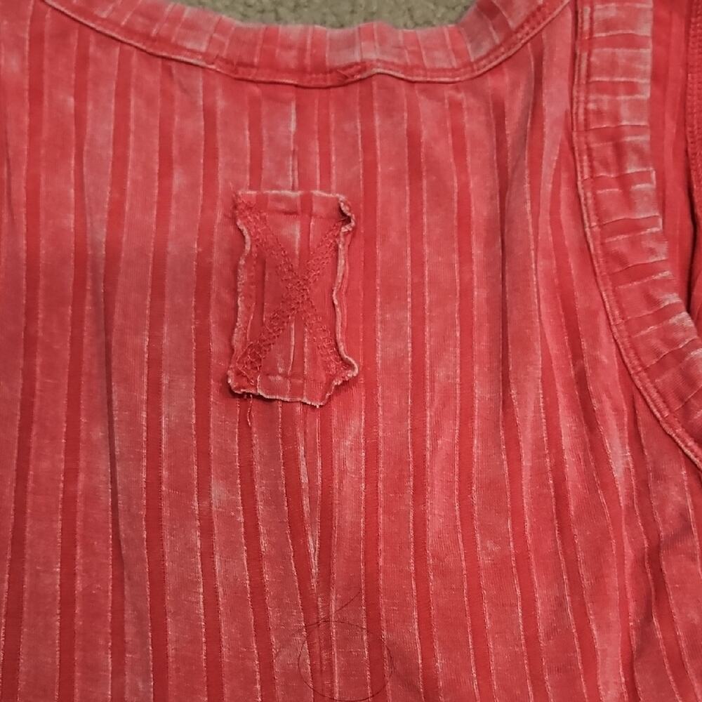Zenana Ribbed Semi-Cropped Tank – Coral, Small - Picture 5 of 5